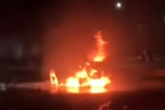 incendio fogo carro pg