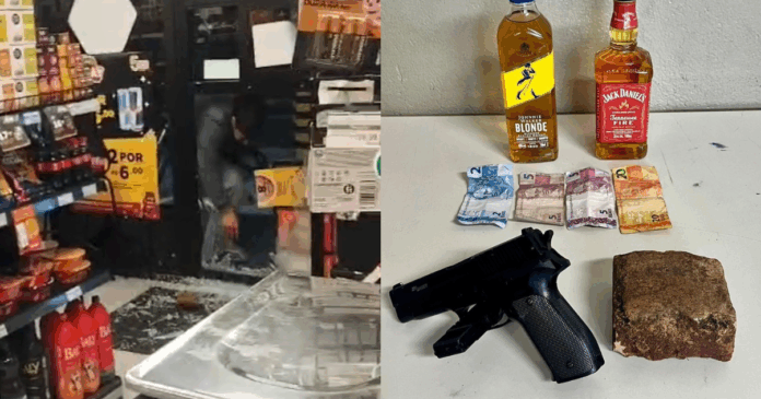 Homem que roubou loja com arma falsa é preso dentro de escola em Piracicaba
