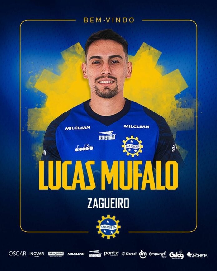 São José anuncia zagueiro Lucas Mufalo como reforço para a Série A2 de 2026