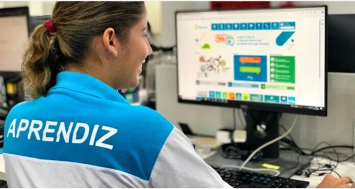 Jovem aprendiz Entre os requisitos estão ensino médio completo, disponibilidade no turno da tarde e, para homens, apresentação do comprovante de reservista