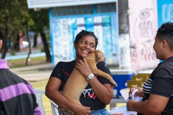 Cães Dezembro Verde leva educação, cuidados e adoção animal ao Valentina