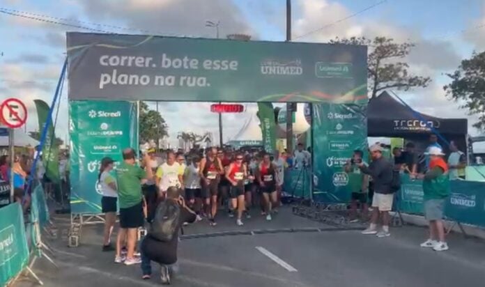 Corrida da Unimed João Pessoa reúne cerca de 1,4 mil participantes na orla da Capital
