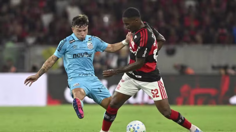 Santos abre o placar, mas leva virada do Flamengo