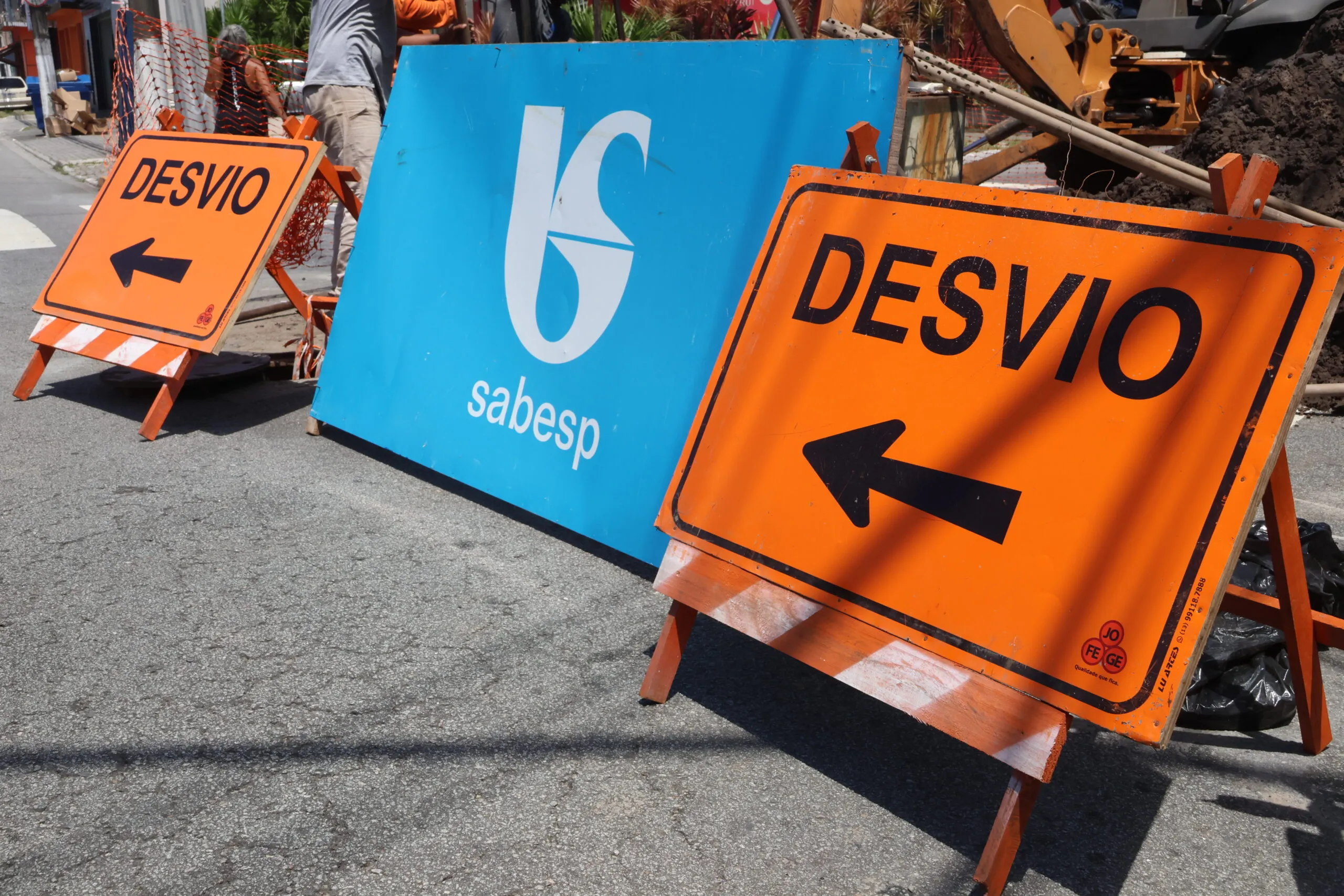 Seis cidades da região tem trecho interditados devido à obras da Sabesp; saiba mais
