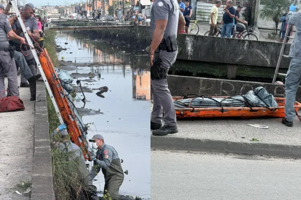 Corpo de homem é encontrado dentro de canal em Praia Grande