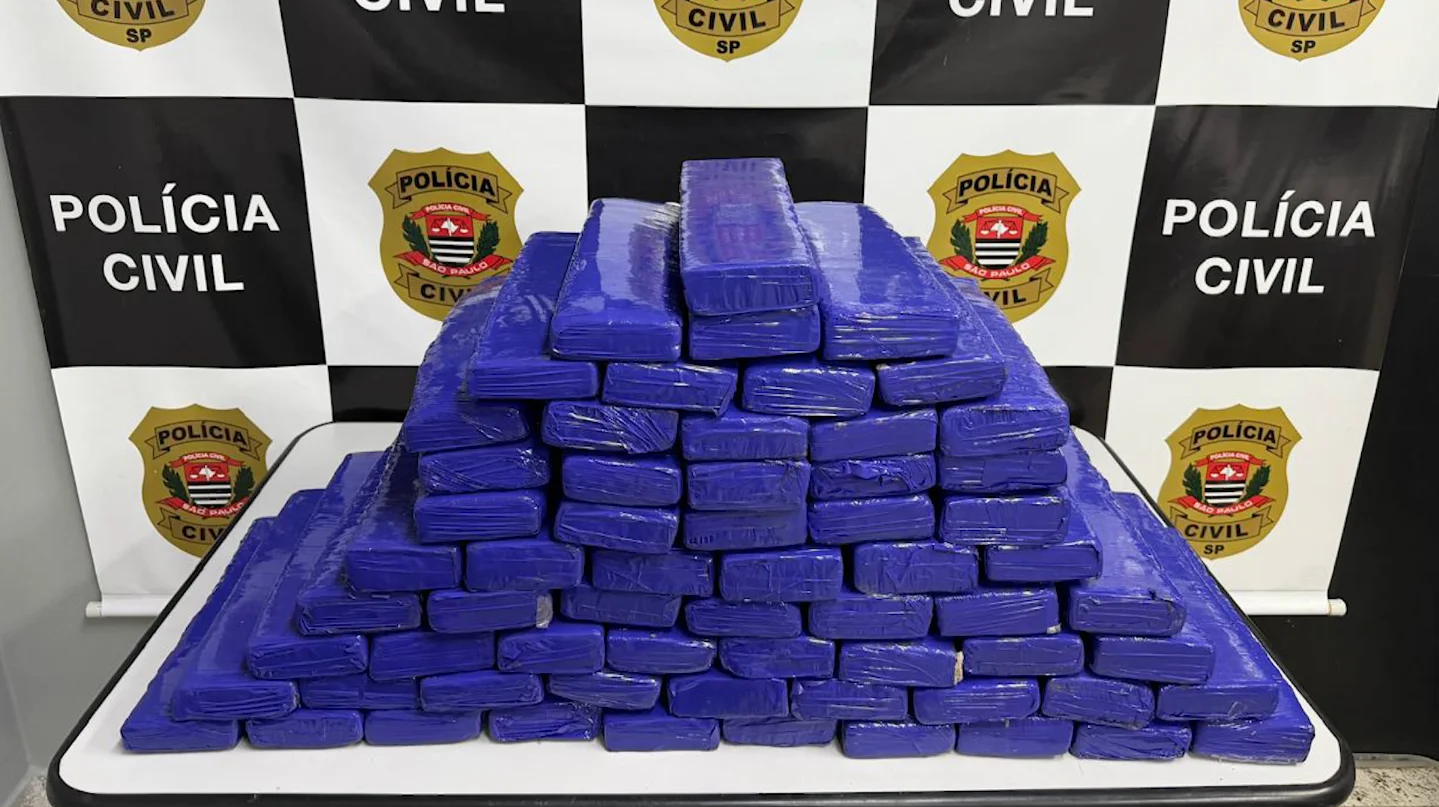 Polícia apreende quase 70 kg de maconha em chácara com crianças