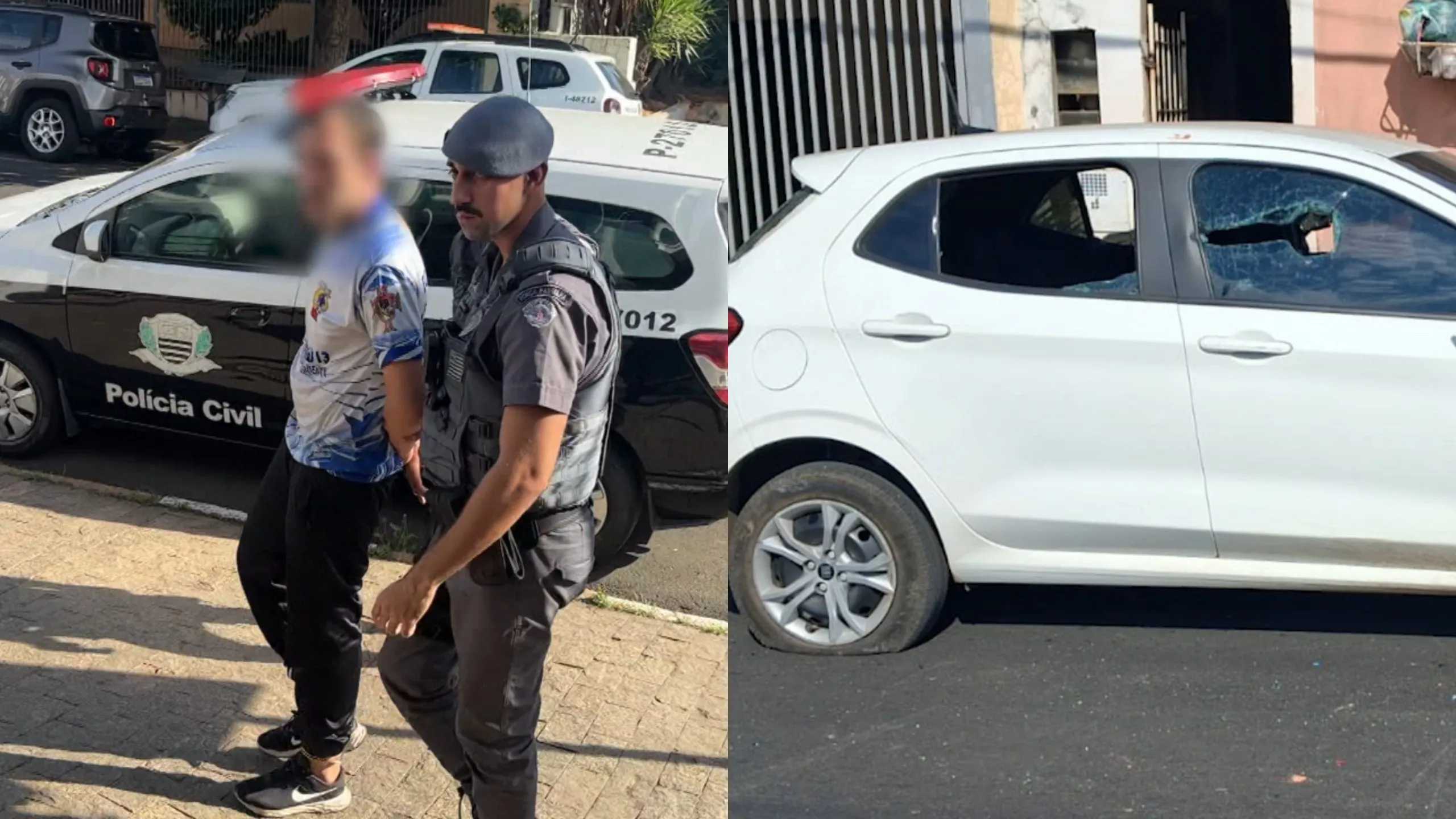 Homem destrói carro e tenta por fogo na companheira após tentativa de término em Sumaré
