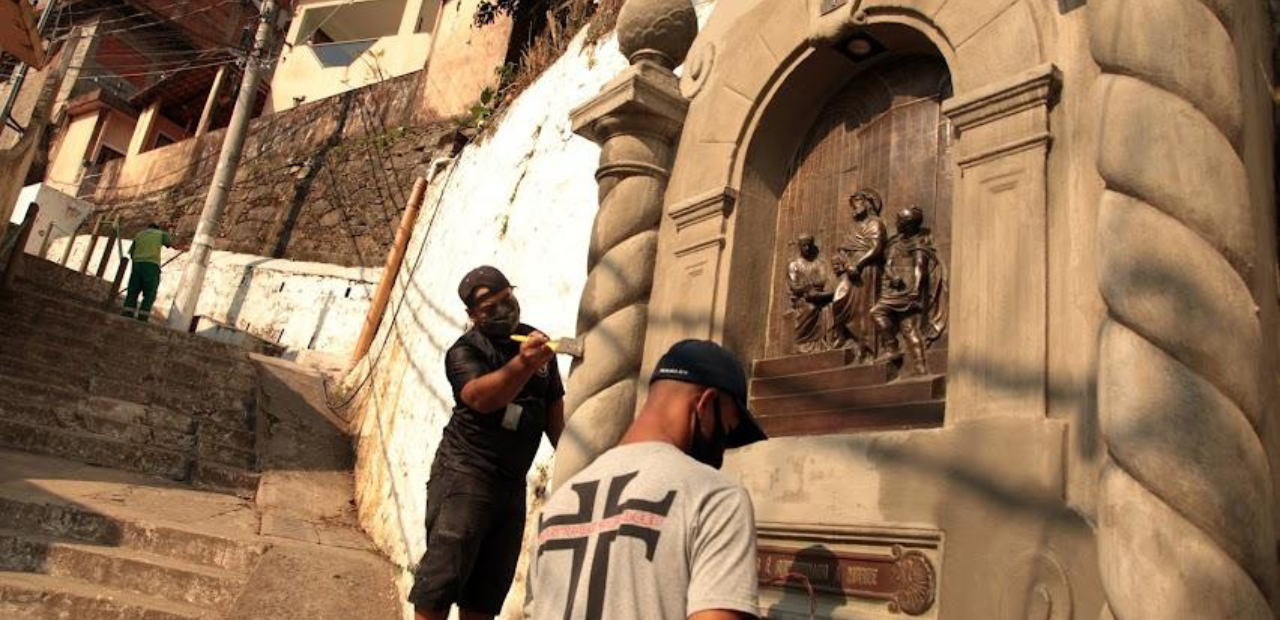 Nichos do Monte Serrat são preparados para homenagem