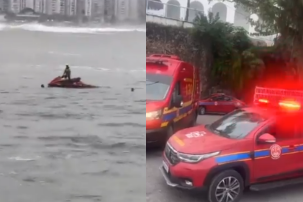 Turista de 21 anos desaparece após se afogar em praia de Guarujá