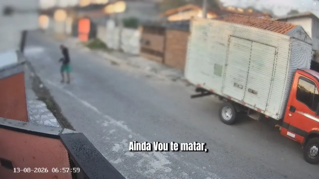 VÍDEO flagra companheiro perseguindo e ameaçando grávida encontrada morta em incêndio, em Pinda
