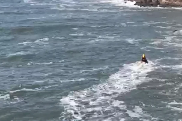 Bombeiros continuam buscas para encontrar turista desaparecida em praia de Guarujá; VÍDEO