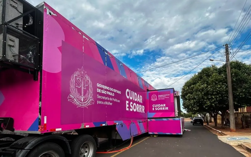 Araçatuba recebe Carreta Odontológica com atendimentos gratuitos para mulheres em situação de vulnerabilidade