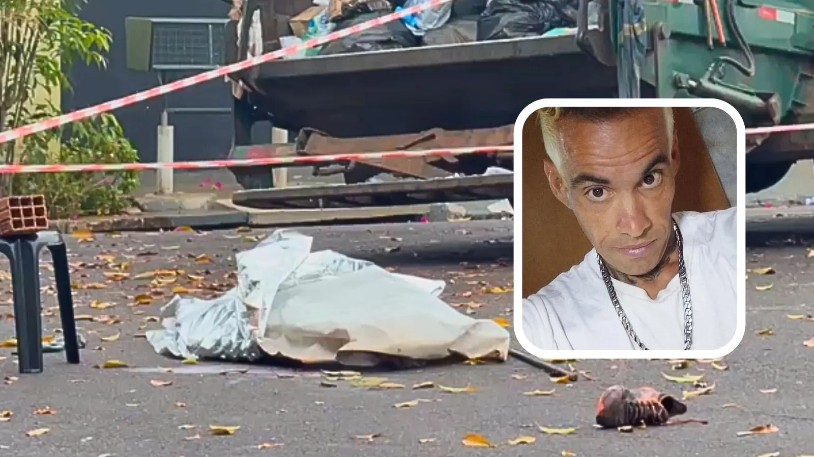 Coletor de lixo morre atropelado pelo próprio caminhão