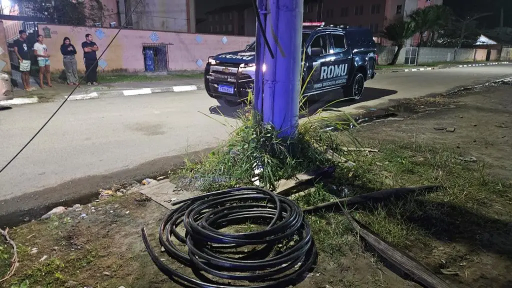 Homem é preso pela GCM de Mongaguá por furto de fios