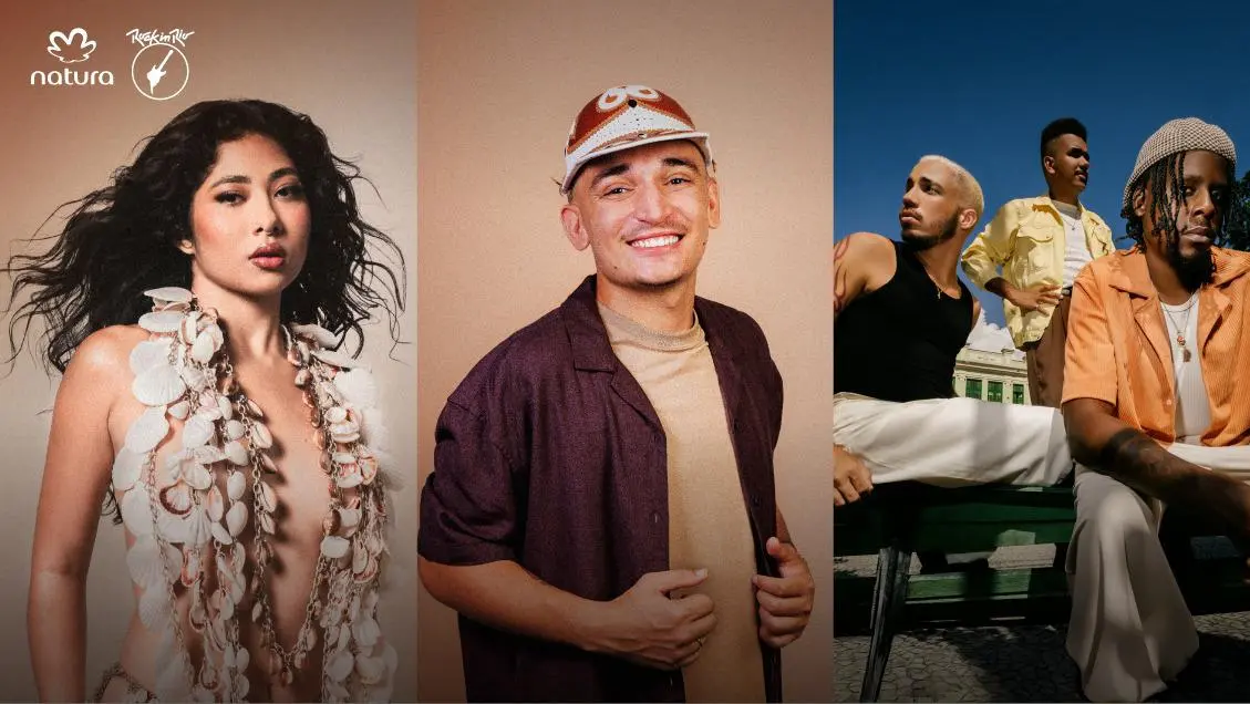 Spoiler do Rock in Rio: em prévia do Palco Sunset, Natura junta João Gomes, Zaynara e Os Garotin em show gratuito na Casa Natura Musical